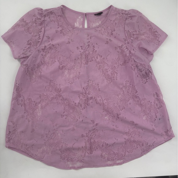 Torrid Lavender Lace Blouse - Picture 9 of 13